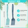 2Pack Silicone Cooking Forks, 11.6 Inch Nonstick Serving Forks for