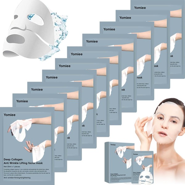 Chbgutlmr Chbgutlmr 10 Pack Deep Collagen Mask, Anti-Wrinkle Overnight Mask,