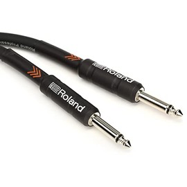 Roland Black Series Instrument Cable, Straight/Straight 1/4-Inch Jack, 10-Feet
