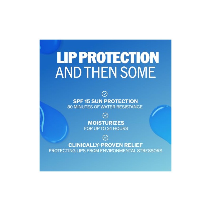 ChapStick Moisturizer Original Lip Balm Tubes, SPF 15 and Skin