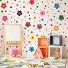 sourcing map 9 Sheets Flowers Window Stickers Wall Decals, PVC