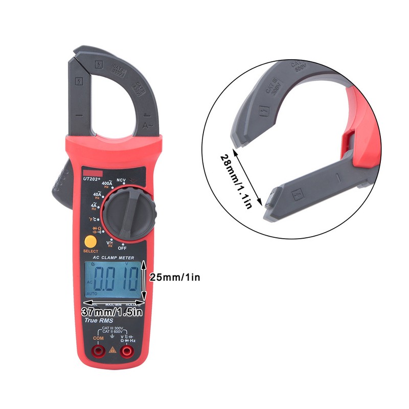 UNi T UT202+ Portable HandHeld Automatic Range True RMS Clamp