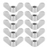 Pack of 10 M6 Wing Nuts, 304 Stainless Steel M6
