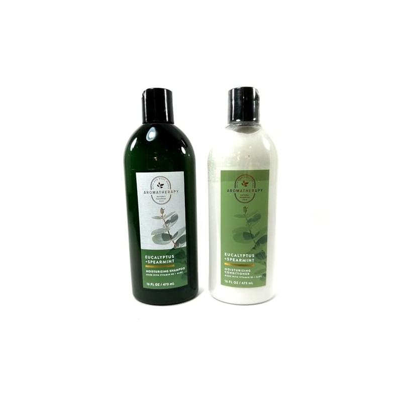 2 Eucalyptus Spearmint Moisturizing Shampoo & Conditioner bath body Set