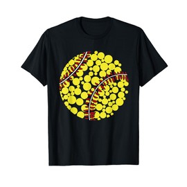 Dot Day Softball Vibes Polka Dots Kids Toddler Youth Boys T-Shirt