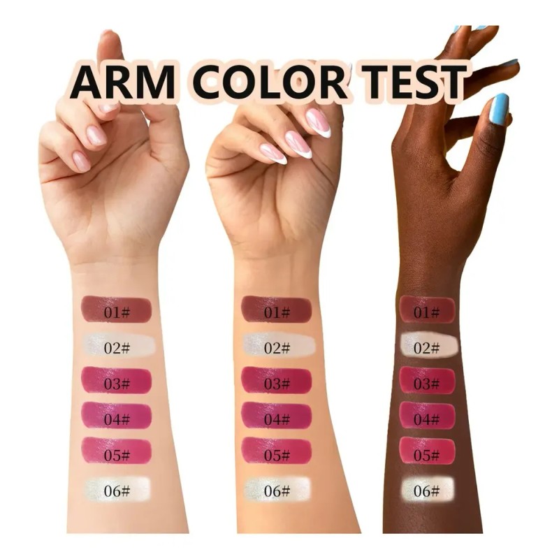 Set De Pintalabios X Make-up Press, Brillo Labial Liso Y