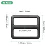 M METERXITY 10-Pack Tri Glide Metal Buckles, 1-1/2 Inch Zinc