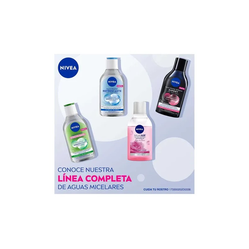 Agua Micelar Nivea Piel Normal Complejo Aminoácido 400 Ml