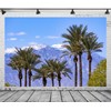 Loccor 9x6ft Fabric Coachella Valley Landscape Backdrop Tropical Palm Trees