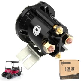 10L0L Golf Cart 12V Starter Solenoid Relay for Yamaha G22 G23 G27 G28 G29 Gas Golf Carts, 4-Terminal 200A, Replaces OEM #JW1-H1950-00-00 JR3-H1950-00-00 J38-81950-01