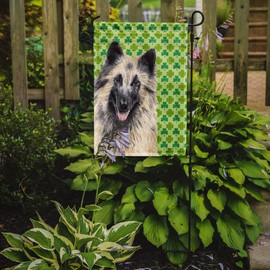 Caroline's Treasures SC9312GF Belgian Tervuren St. Patrick's Day Shamrock Portrait Garden Flag Mailbox Flag Decorative Yard Flag Banner Outside Patio Artwork Yard Flower Beds, Garden Size, Multicolor