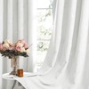 Deconovo Blackout Curtains - Silver Wave Line Print, Thermal Insulated,
