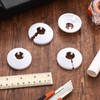 4 Pieces Plastic Radiator Pipe Covers Radiator Pipe Collars Pipe