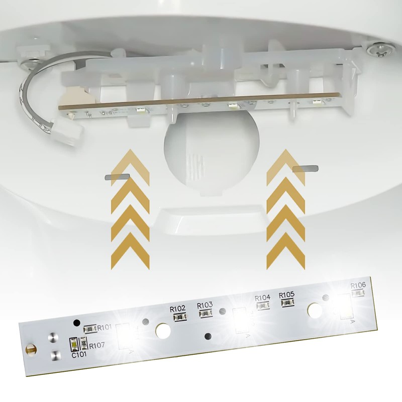 WISINY WR55X26671 LED Light Board Compatible for GE Refrigerator Led