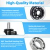 5 Pack Heavy Duty Rubber Office Chair Caster Wheels, Universal