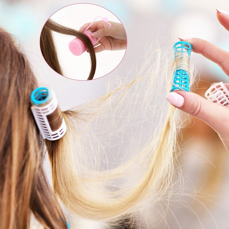 VABBHK 18 Pieces Sponge Hair Rollers 40 mm Soft Foam