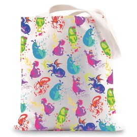MYSOMY Dragons Tote Bag Dragons Lover Gifts One Little Spark Gifts Cartoon Dragon Shoulder Bag (color Dragon uk1)