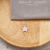 Philip Jones Star Charm Created with Zircondia® Crystals