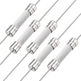 sourcing map Quick Fuse Connection Wire Ceramic Fuses 6 mm x 32 mm 250 V F20 A Pack of 5