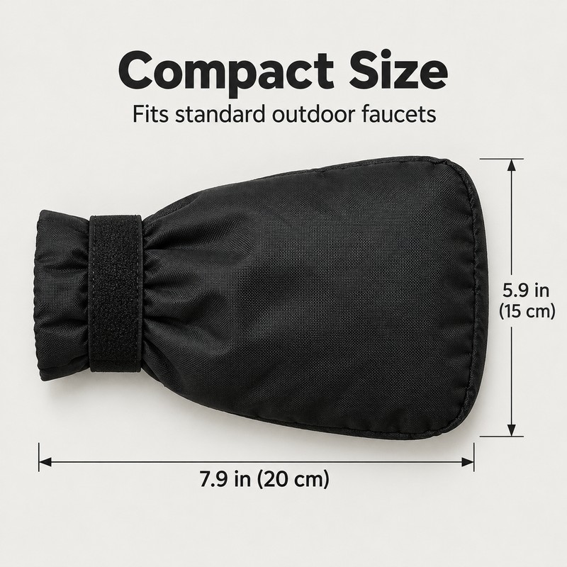 Outdoor Faucet Cover for Winter – Reusable Insulated Hose Bib