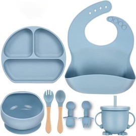 Set de Alimentación Uplayteck E2406270130-03: Plato Dividido, Tazón y Vaso de Succión