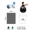 HW CASA Pack of 80 35 Litre LDPE Bin Liners,