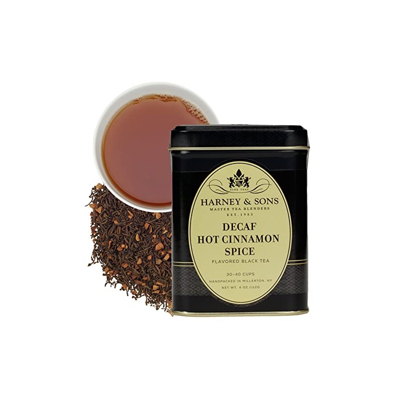 Harney & Sons Hot Cinnamon Spice Tea (Decaffeinated) Black Tea,