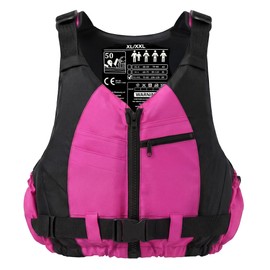 Yueta Swim Jacket Adult, Adjustable Buoyancy Aid Swim Vests for Swimming, Kayak, Paddle Sports (Pink, XL/XXL)