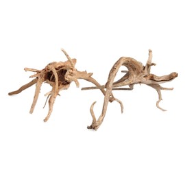 emours Driftwood Branches Reptiles Aquarium Decoration Assorted Size,(5.5-8 inch in Length),4 Pieces (Spider Wood)