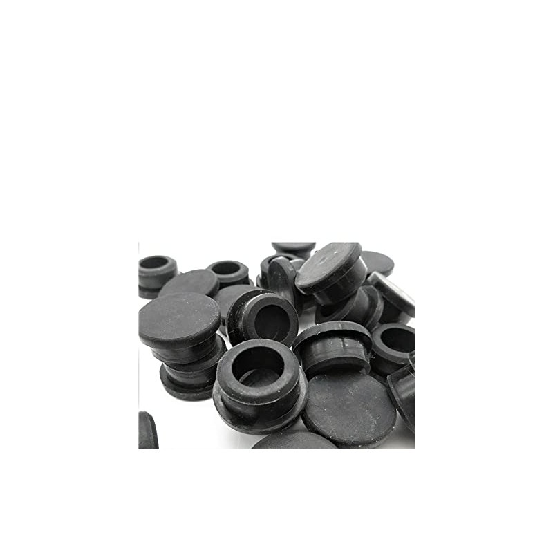 15 Pcs Black Rubber Plugs for Holes - Rubber Hole
