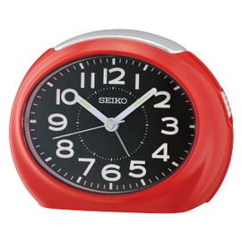 Seiko Tokai Bedroom Alarm Clock, Metallic Red