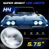 Bricologht 4x 5.75" Round LED Headlights Hi/Lo Beams For for