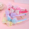 Candygirl 5 Pcs Sequin Bow Hairband Glitter Heart Headbands Cute
