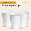 CHEF ROYALE 50x 8oz White Paper Cups for Hot &