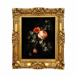 FAYOHOWODT Vintage Picture Frames 6x8, Antique Gold Frame ,Ornate Baroque Photo Frame with Acrylic Glass Front, Tabletop Wall Hanging, Photo Display,Gift Ideas