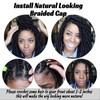 Royota Braided Wig Cap For Crochet Hair Braids Breathable Cornrow