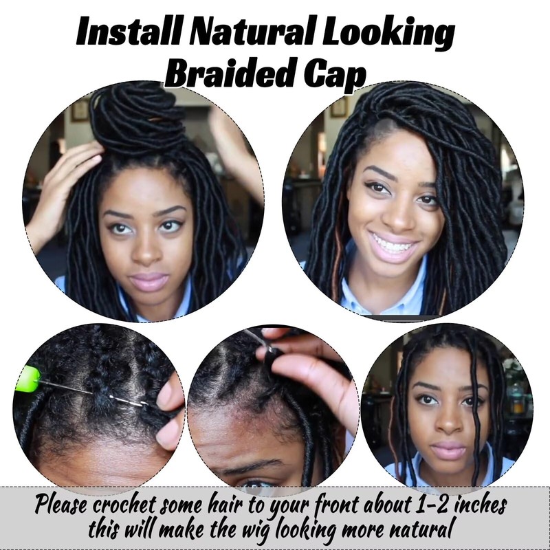 Royota Braided Wig Cap For Crochet Hair Braids Breathable Cornrow