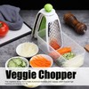 Vegetable Cutter 4 in 1 Multifunctional Stainless Steel Portable Lightweight