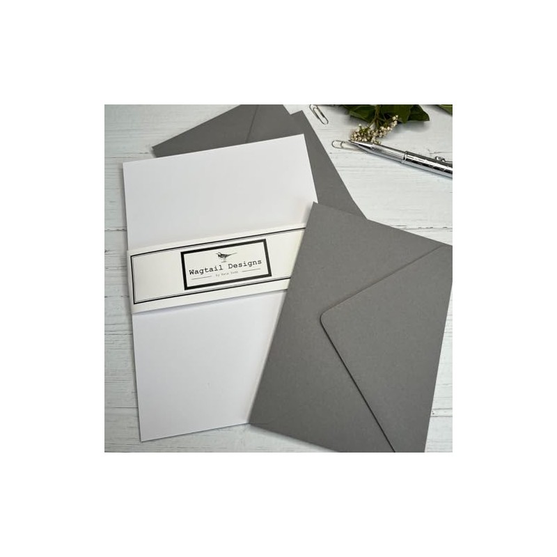 Wagtail Designs Plain Recycled White Writing Paper Gift Set with