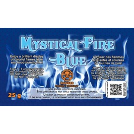 Mystical Fire Blue Flame Colorant Vibrant Flame Color Changer for Indoor or Outdoor Use 25-Gram Packets 25 Pack