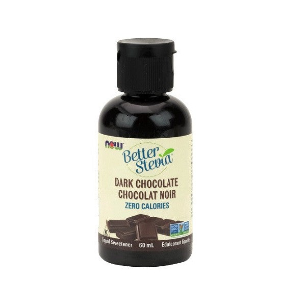 Now Better Stevia Liquid Sweetener 60ml, Dark Chocolate
