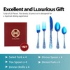 Blue Wave Cutlery Set 20 Pieces Stainless Steel Flatware Set