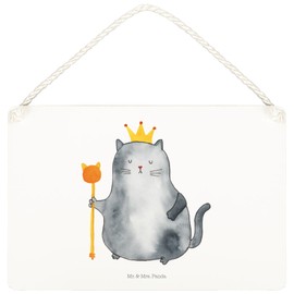 Mr. & Mrs. Panda Decorative sign, cat king, DIN A5, gift, cat friend, queen, first own apartment, door sign, door sign, cat lover