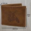 flevado Biker Wallet Motorcycle Rocker Hunter Leather Wallet with Double
