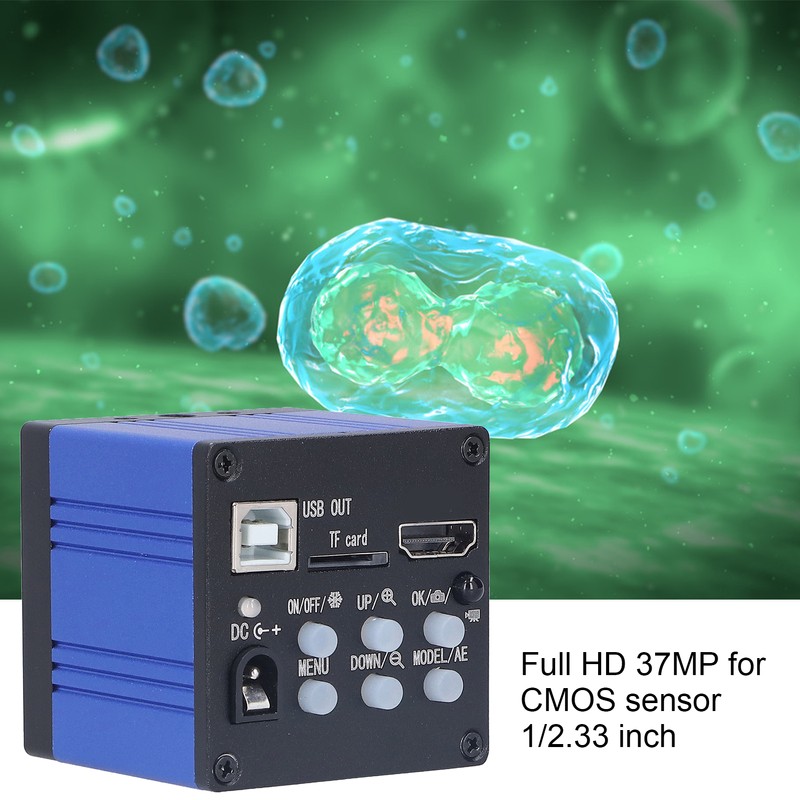 37MP 2K 1080P 60FPS Industrial Video Microscope Camera Set with