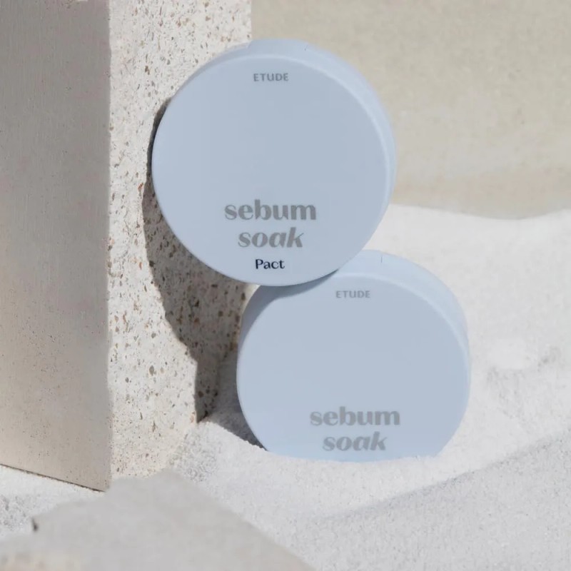 Polvo Mineral Etude Sebum Soak Pact 23ad Control De Grasa