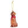 Noble Gems™ Brown Labrador Retriever Glass Ornament