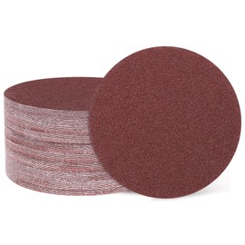 HARFINGTON 100 Pcs 5 Inch Sanding Disc 60 Grit Hook and Loop Sandpaper Random Orbital Sander Pads for Woodworking Automotive Metal Polishing