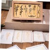OSALADI 1 Set Wooden Stamp Set for DIY Crafts of