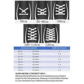 Sechunk Flat Shoelace set of 2 pairs 29 colors 12 lengths Shoe Lace For Sneakers(White)